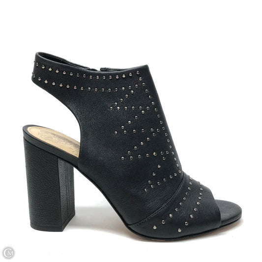 Shoes Heels Block By Vince Camuto In Black & Silver, Size: 8