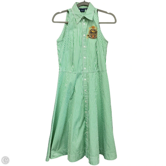 Dress Casual Short By Ralph Lauren In Green & White, Size: 6