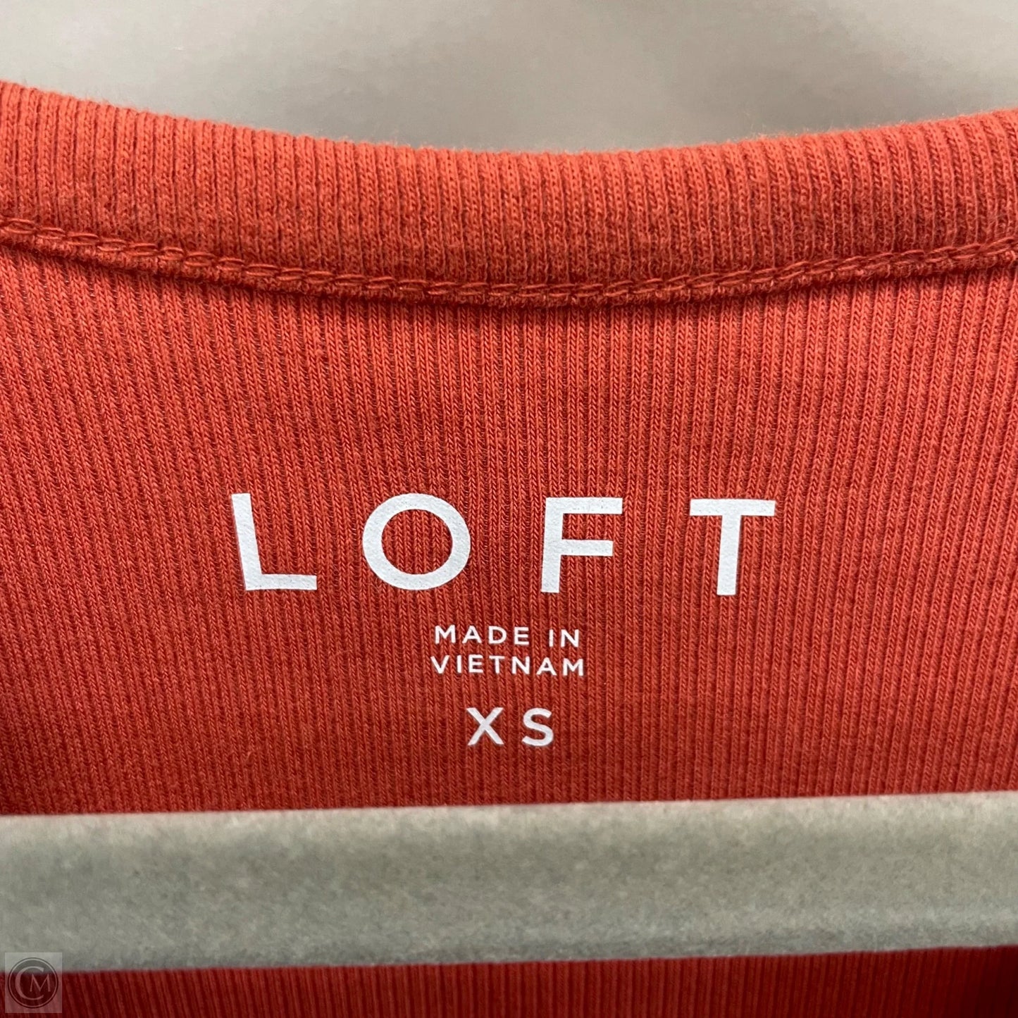 Top Short Sleeve By Loft In Orange, Size: Xs