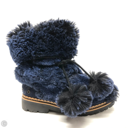 Boots Ankle Flats By Sam Edelman In Black & Blue, Size: 7