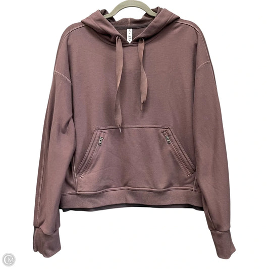 Sweatshirt Hoodie By Athleta In Purple, Size: M