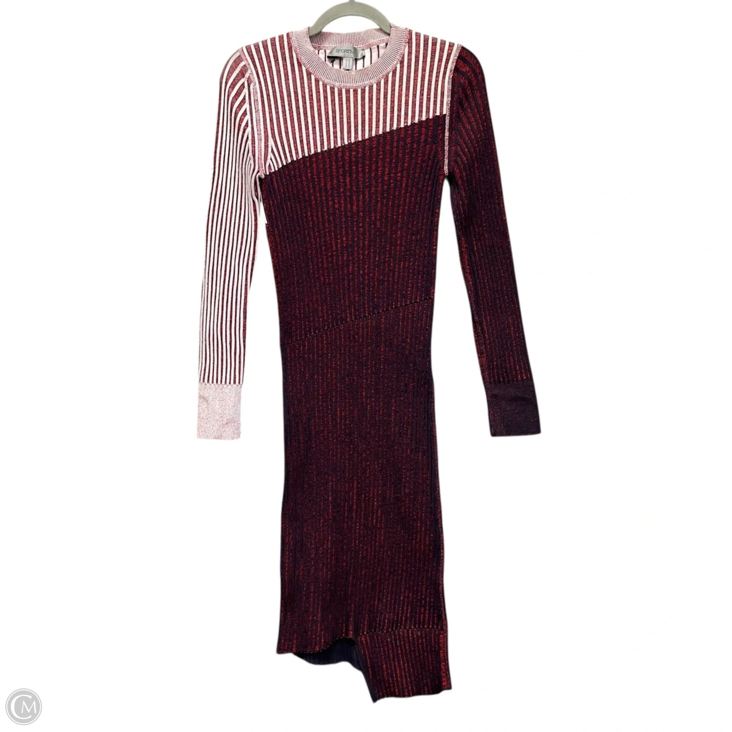 Dress Designer By Max Mara In Blue & Red & White, Size: M