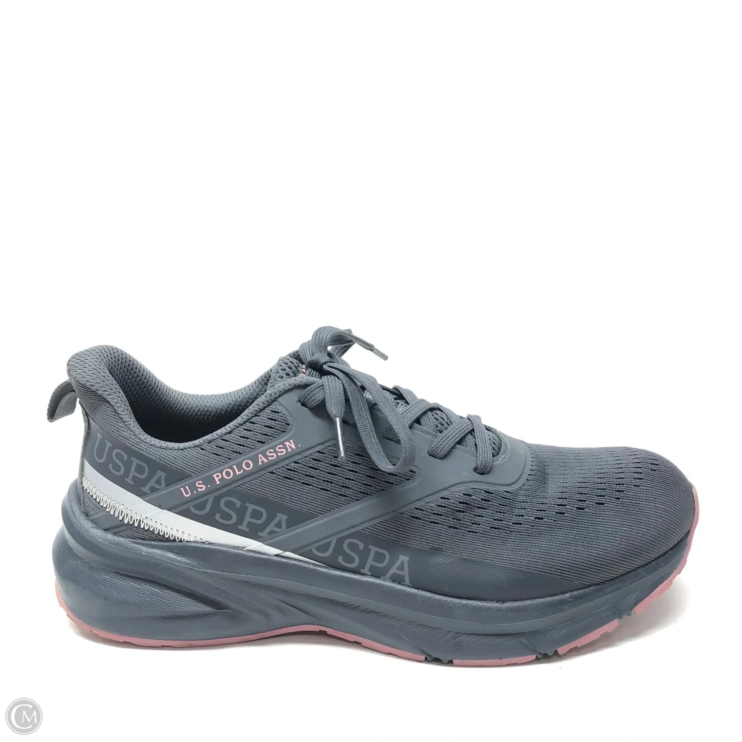 Shoes Athletic By Us Polo Assoc In Grey & Pink, Size: 8.5