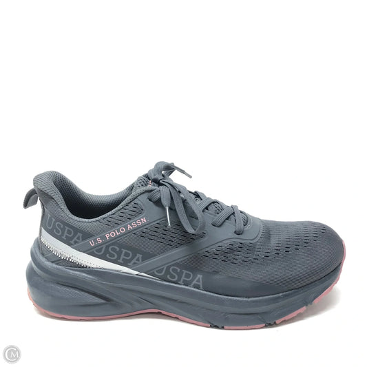 Shoes Athletic By Us Polo Assoc In Grey & Pink, Size: 8.5