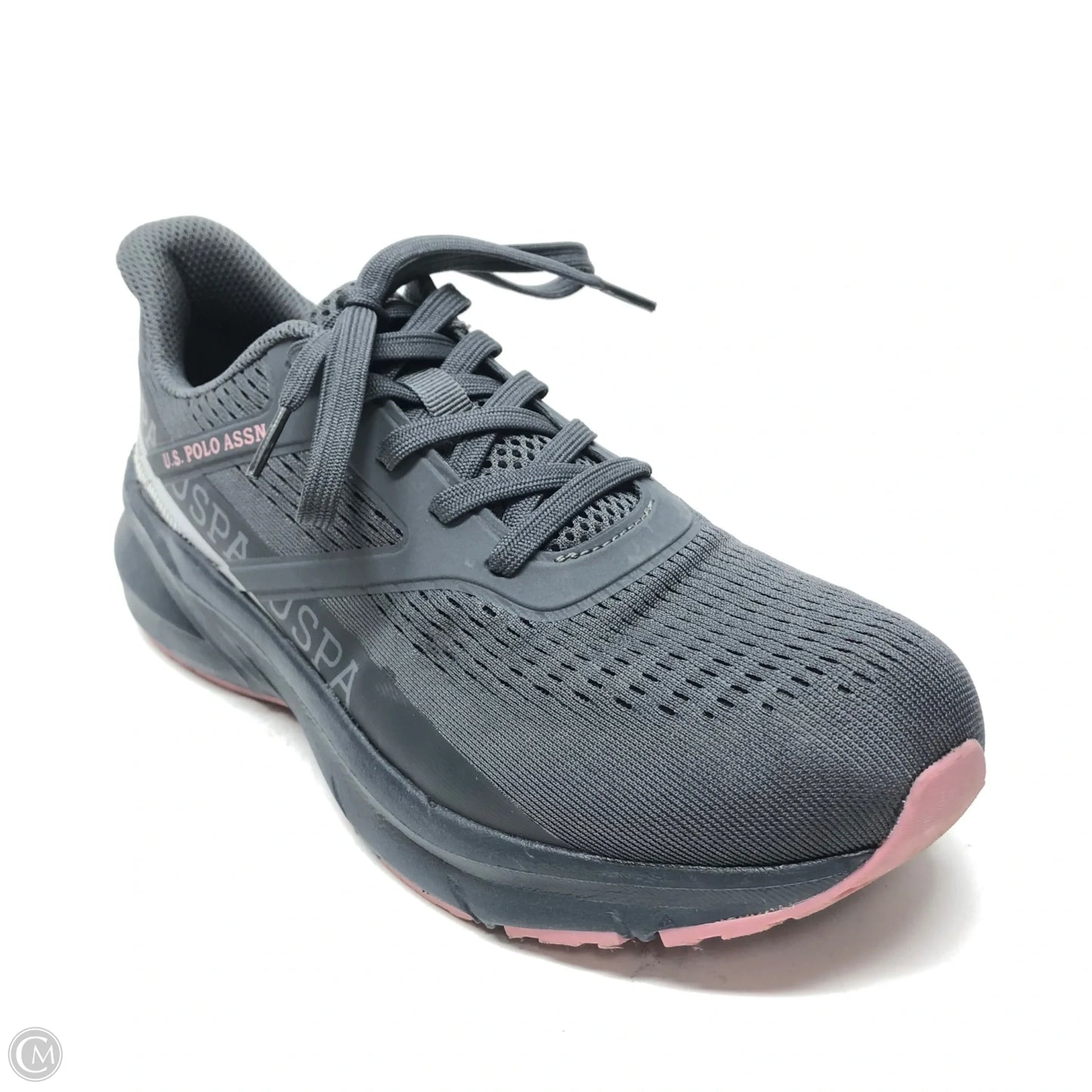 Shoes Athletic By Us Polo Assoc In Grey & Pink, Size: 8.5