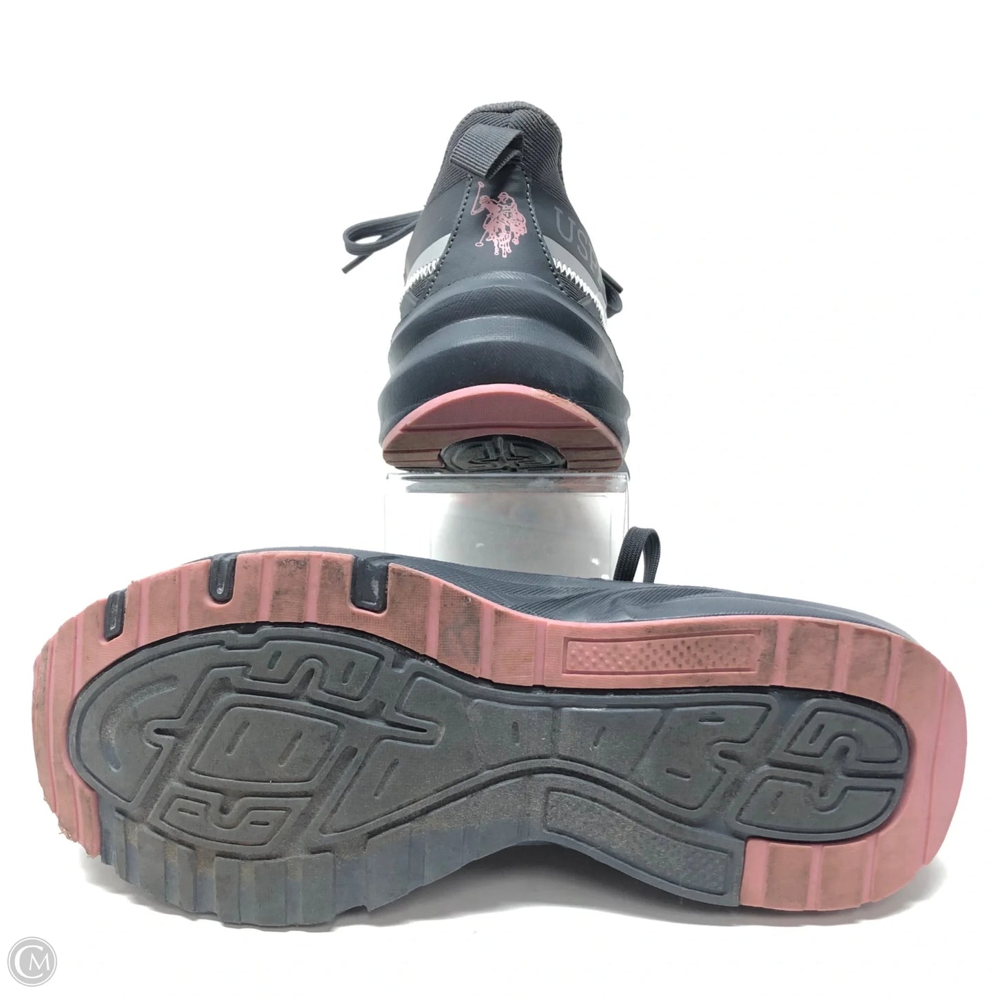 Shoes Athletic By Us Polo Assoc In Grey & Pink, Size: 8.5