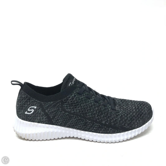 Shoes Athletic By Skechers In Black & Grey, Size: 9