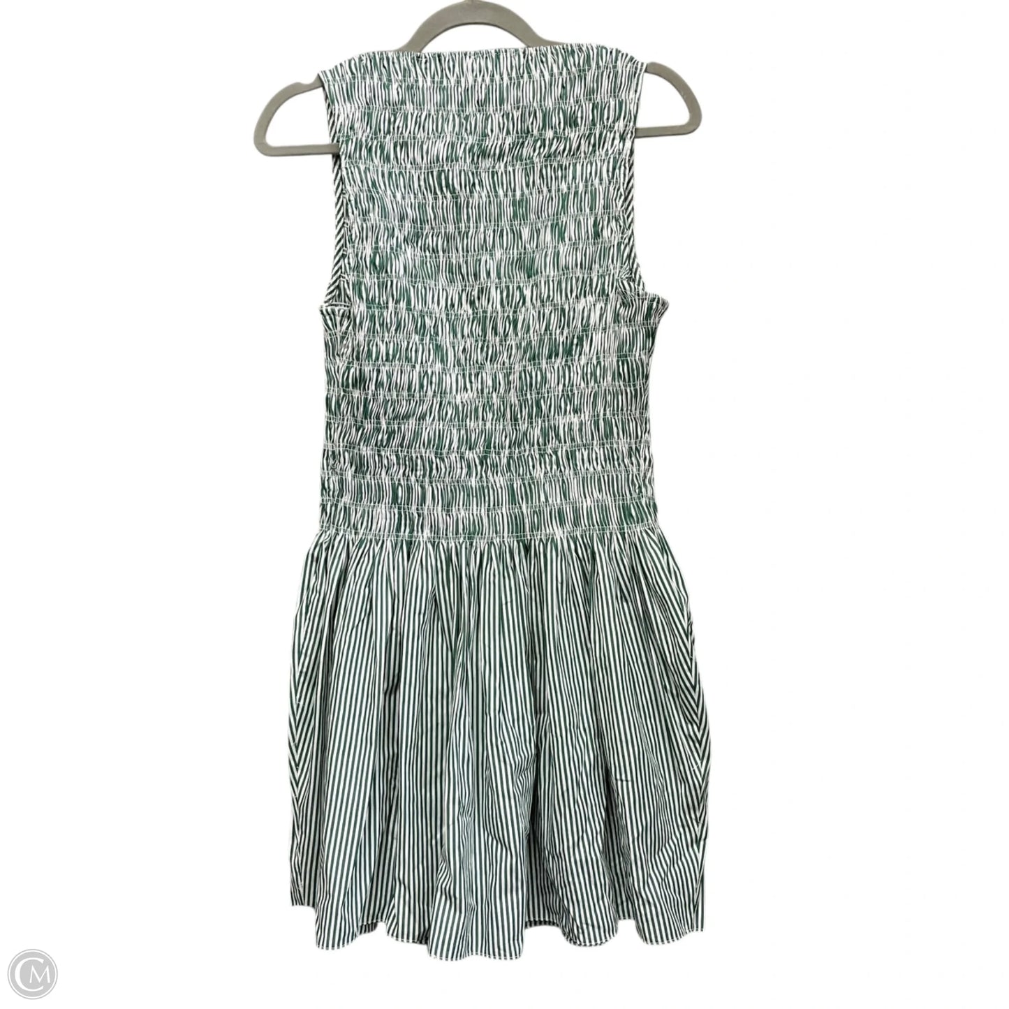 Dress Casual Short By Faithfull The Brand In Green & White, Size: 10