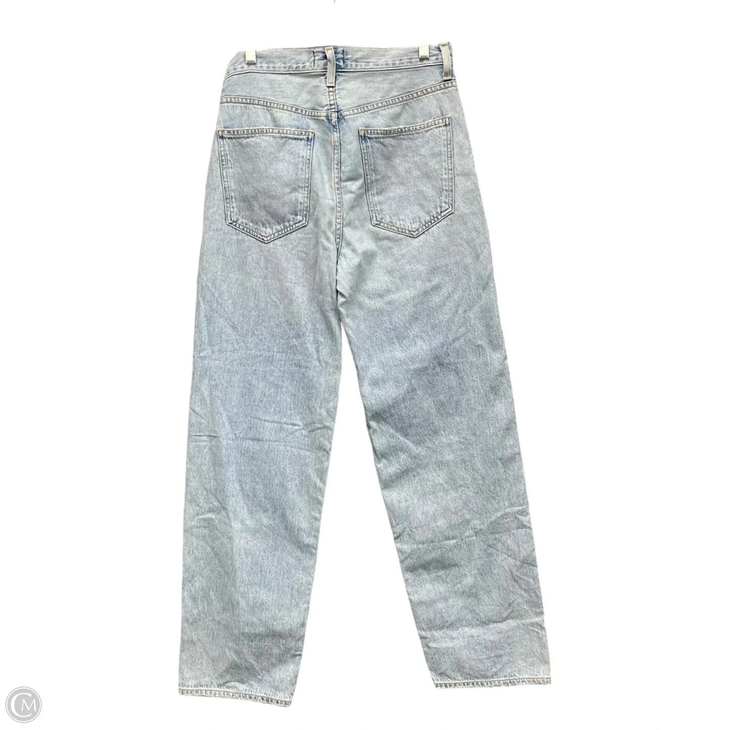 Jeans Straight By Agolde In Blue Denim, Size: 4