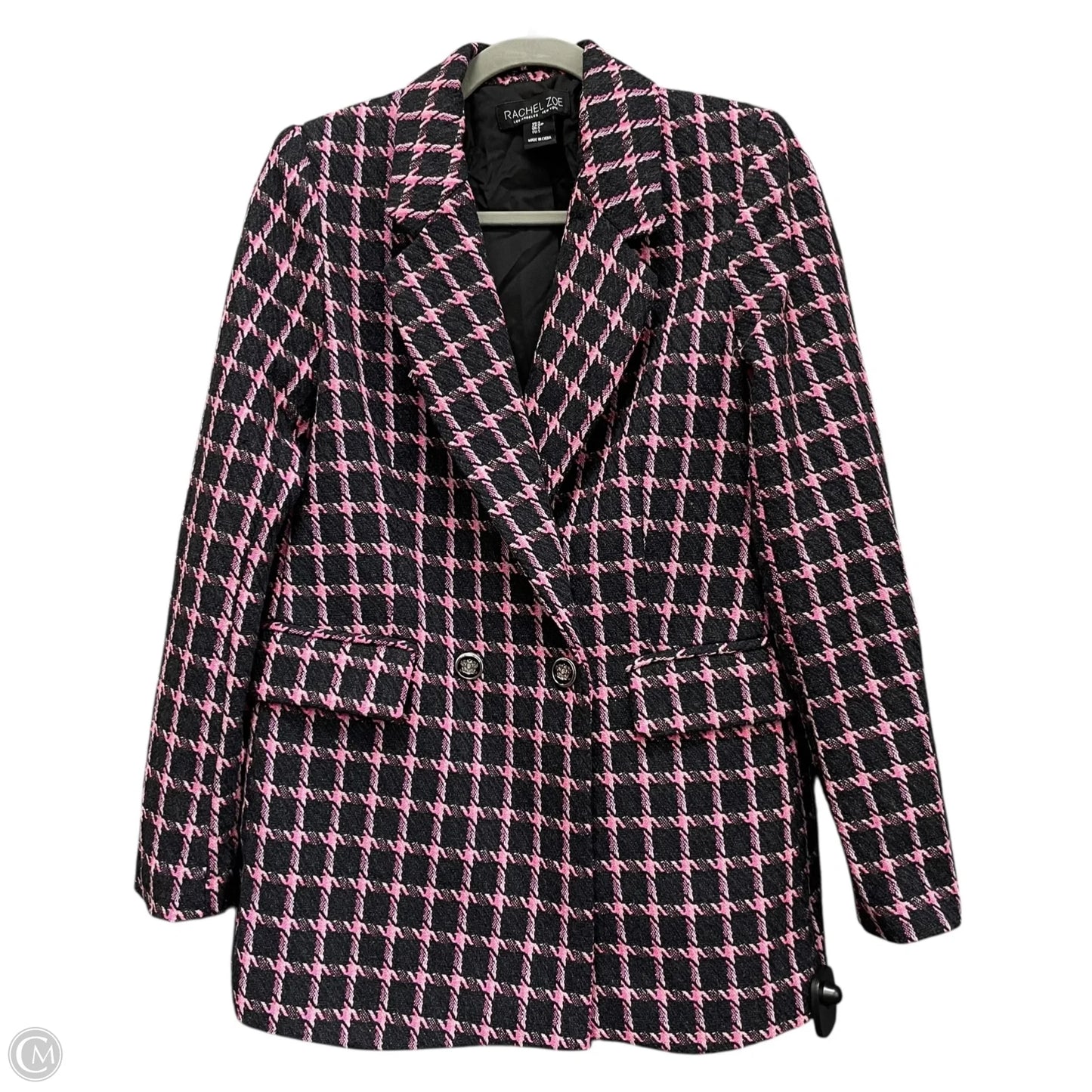 Blazer By Rachel Zoe In Black & Pink, Size: S