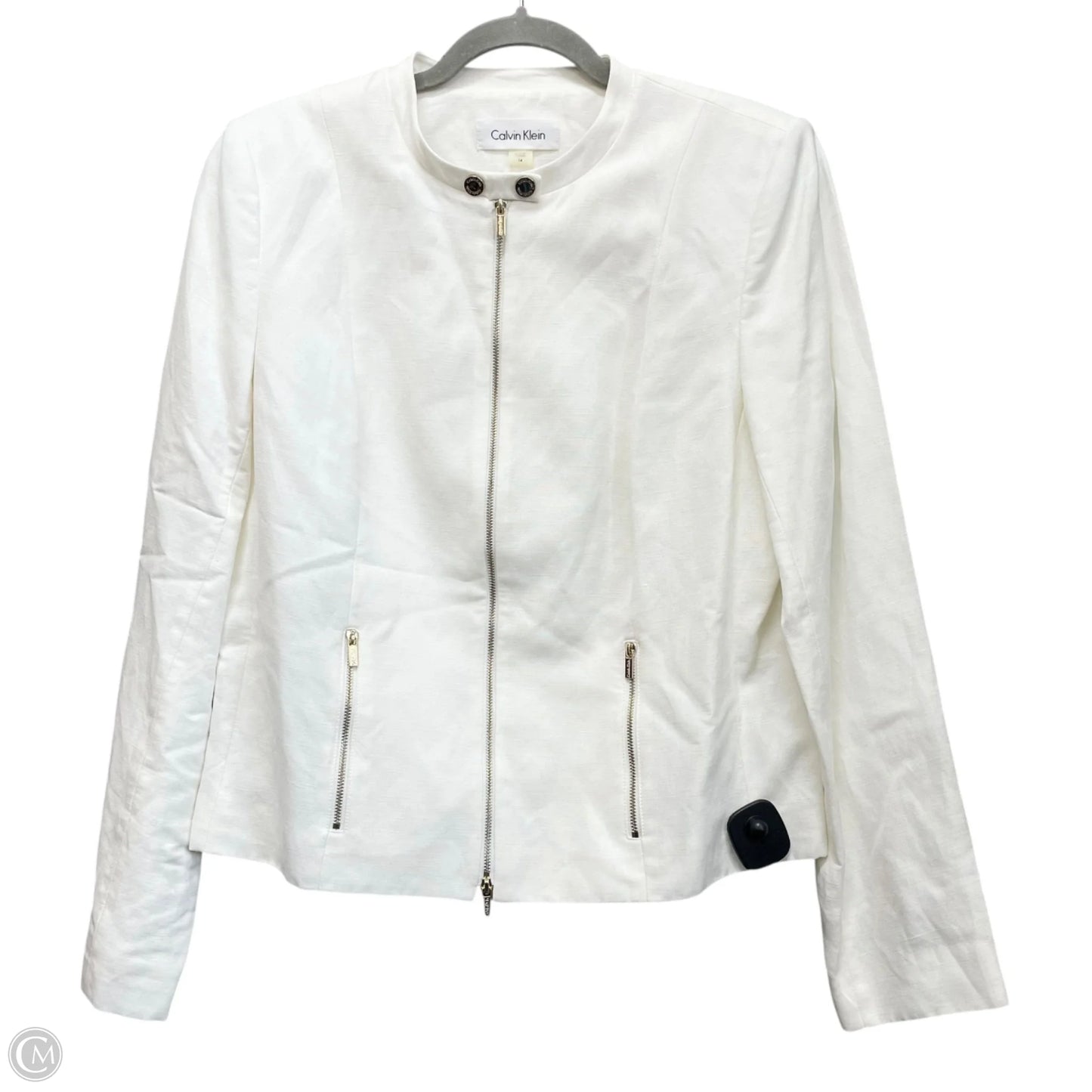 Blazer By Calvin Klein In Ivory, Size: 14