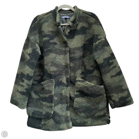 Jacket Faux Fur & Sherpa By Democracy In Green, Size: S