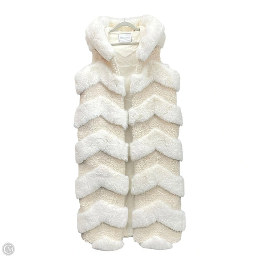 Vest Faux Fur & Sherpa By Azalea Wang In Beige, Size: L