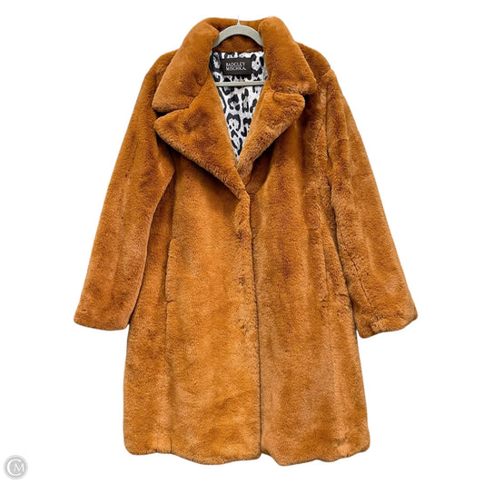 Coat Faux Fur & Sherpa By Badgley Mischka In Tan, Size: Xl