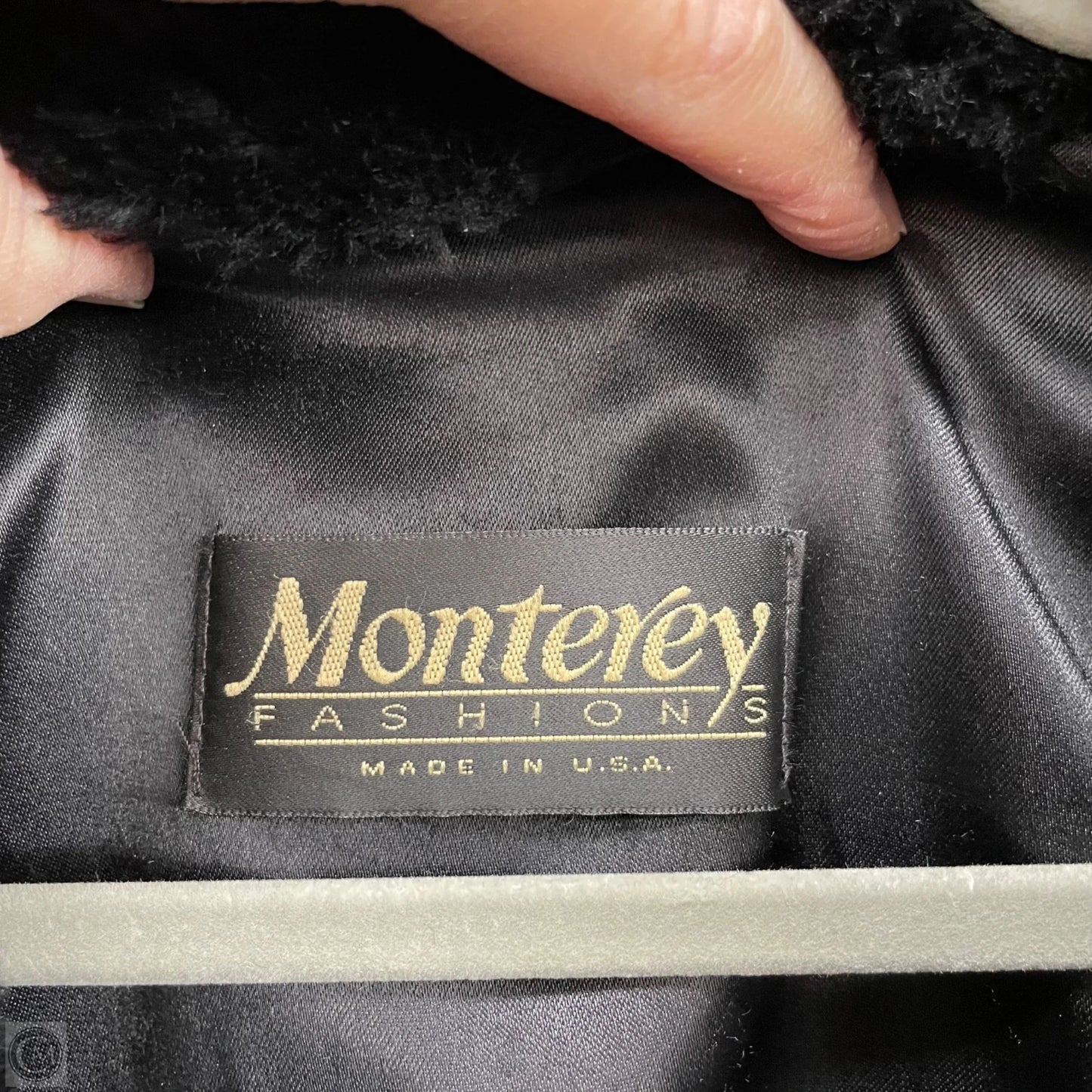 Jacket Faux Fur & Sherpa By Cmc In Black, Size: L