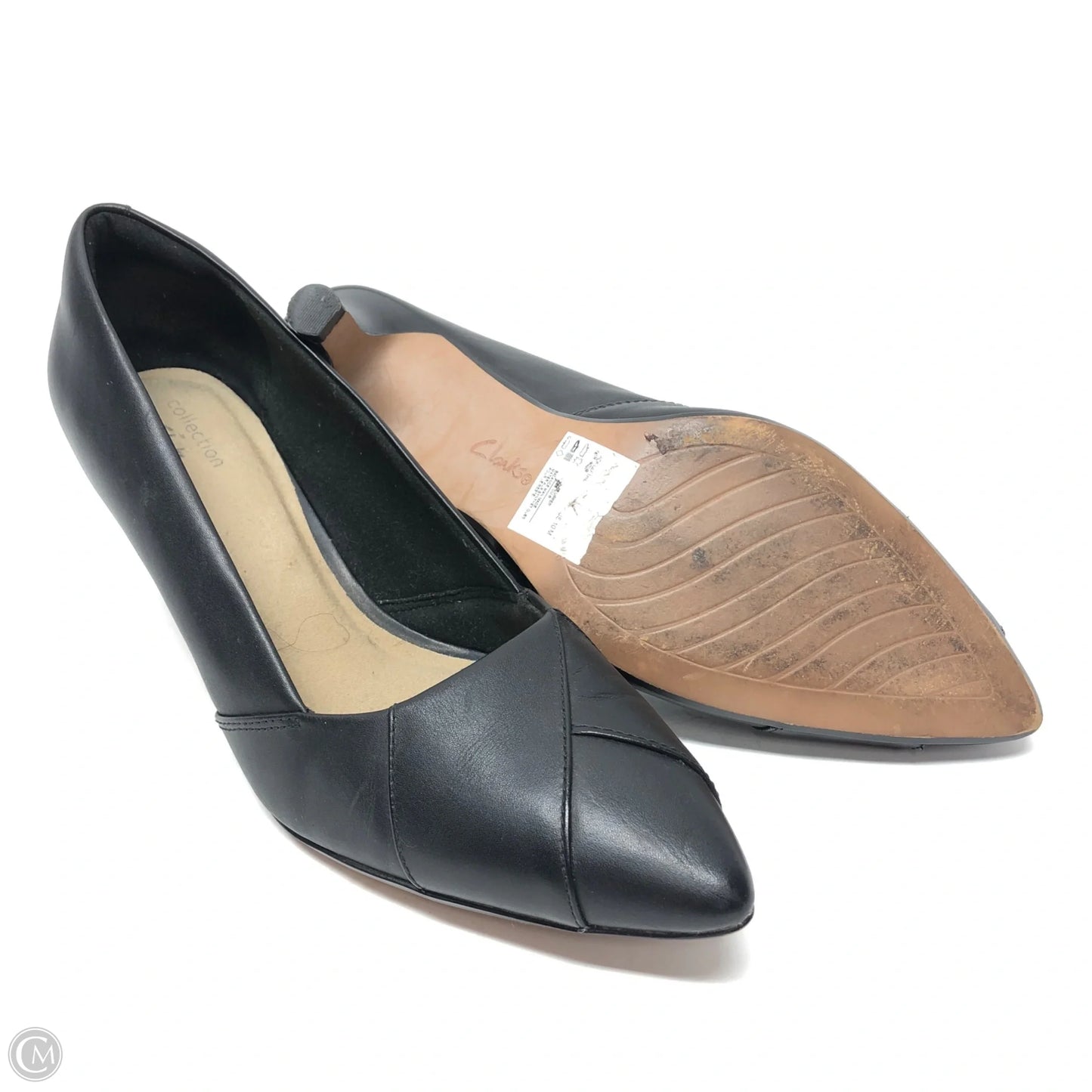 Shoes Heels Kitten By Clarks In Black, Size: 10