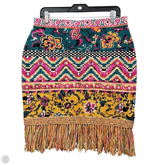 Skirt Midi By Anthropologie In Multi-colored, Size: L