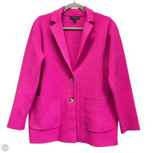 Sweater Cardigan By Ann Taylor In Pink, Size: M