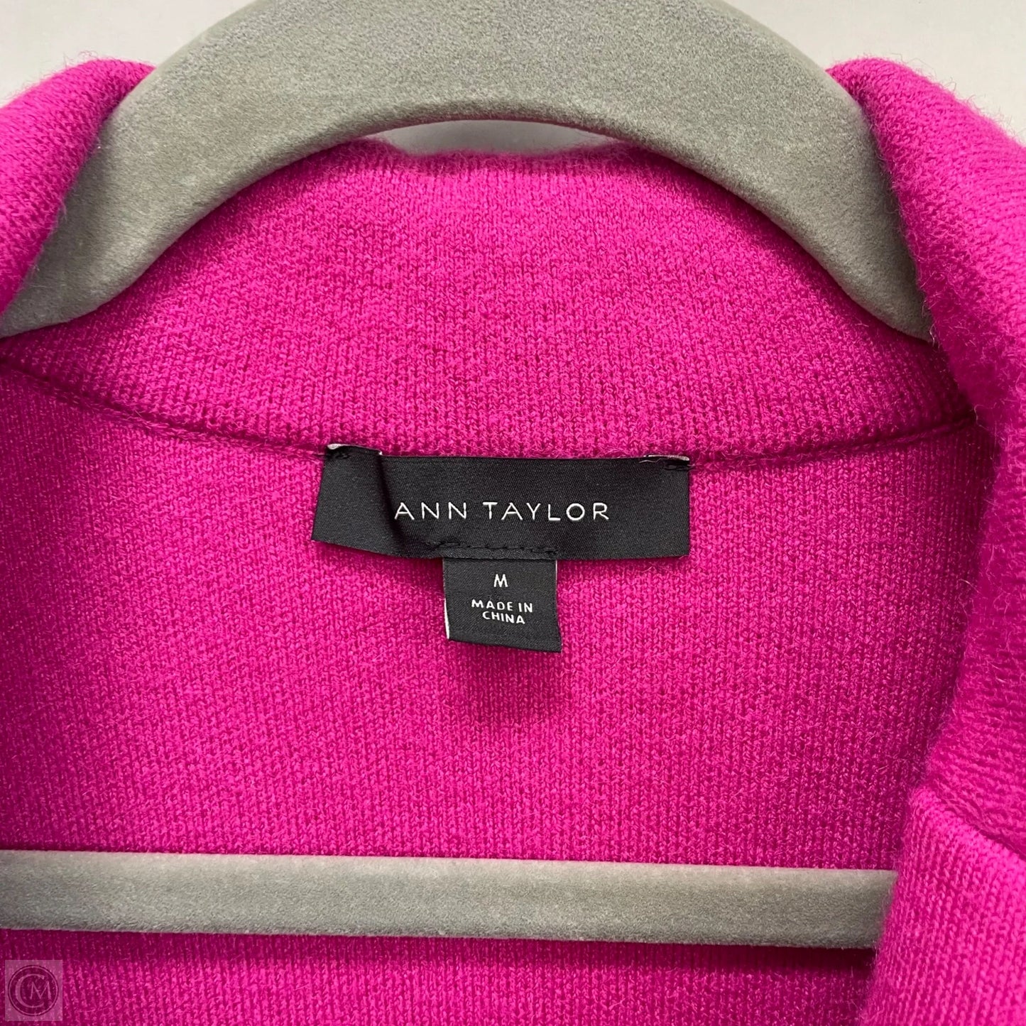 Sweater Cardigan By Ann Taylor In Pink, Size: M