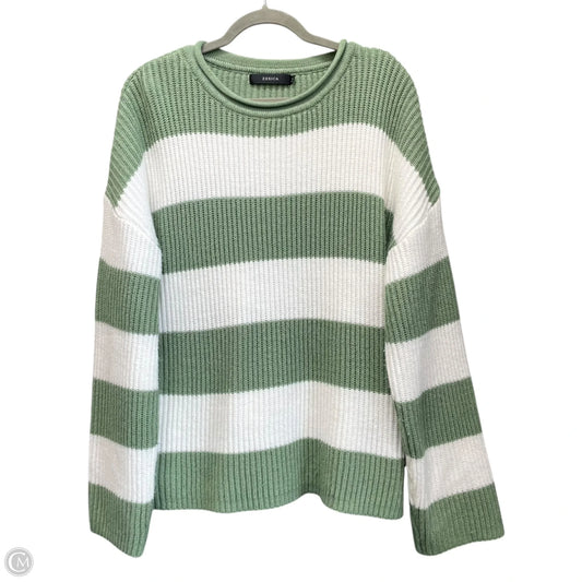 Sweater By Zesica In Green & White, Size: Xl