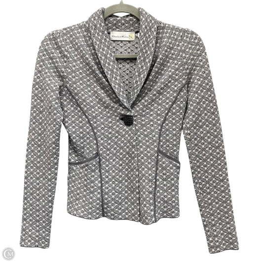 Blazer By Anthropologie In Grey & White, Size: S