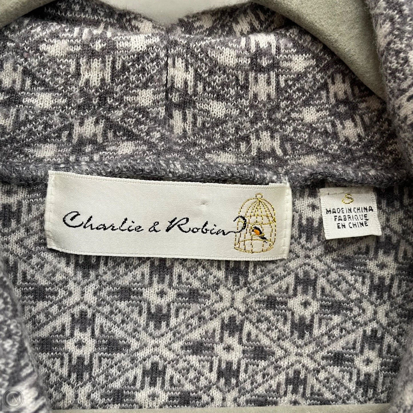 Blazer By Anthropologie In Grey & White, Size: S