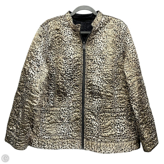 Jacket Other By Chicos In Black & Brown, Size: L