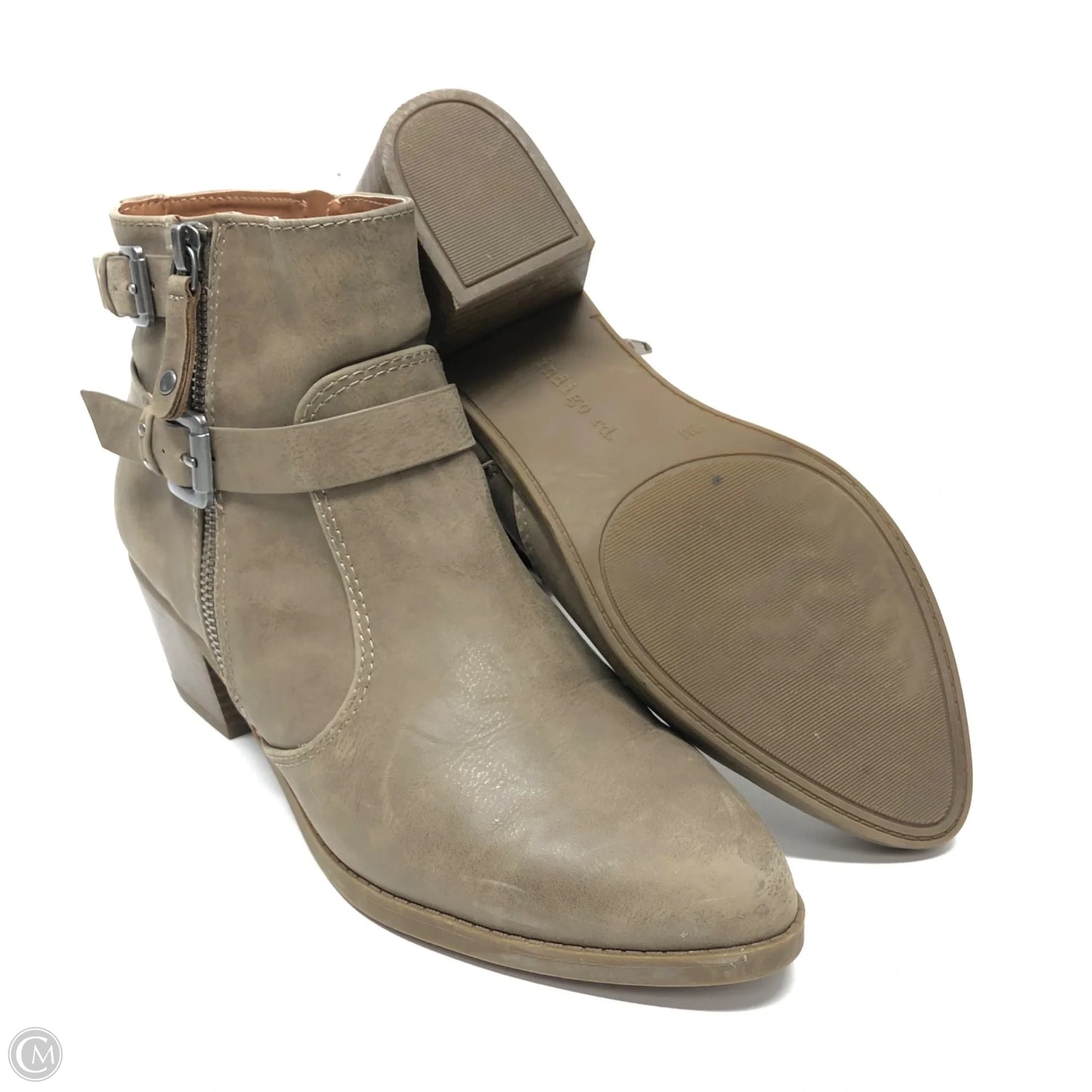 Boots Ankle Heels By Indigo Rd In Taupe, Size: 10