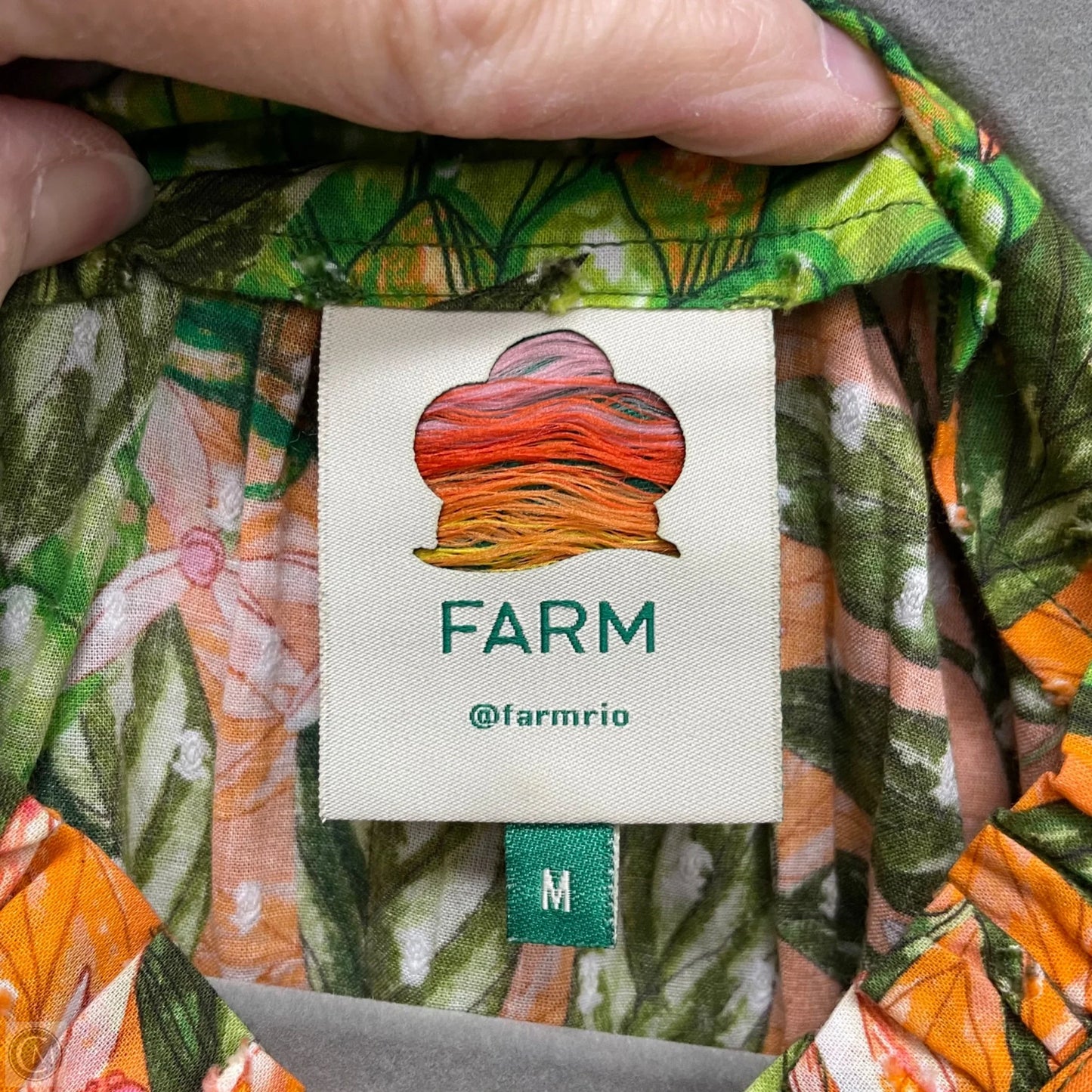 Blouse Short Sleeve By Farm Rio In Multi-colored, Size: M