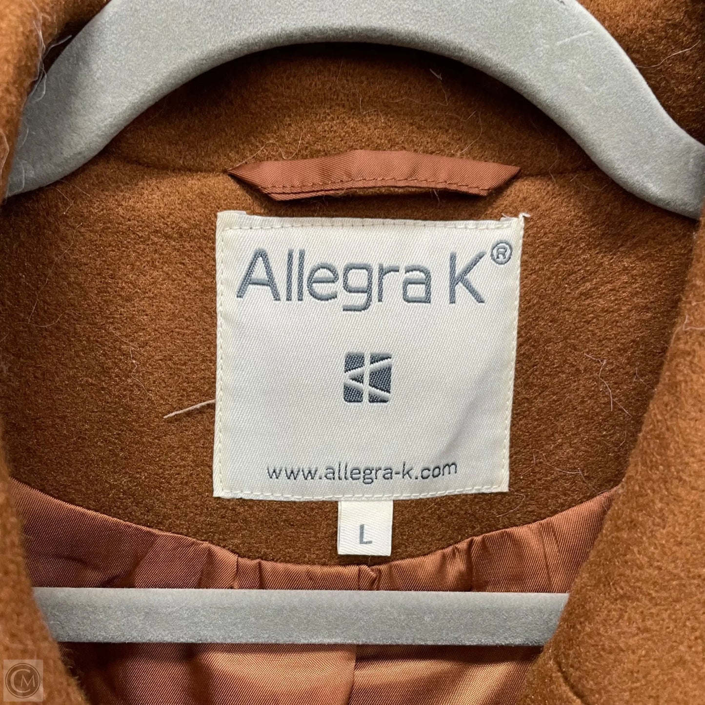 Coat Peacoat By Allegra K In Tan, Size: L