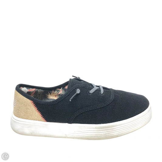 Shoes Sneakers By Hey Dude In Black, Size: 8