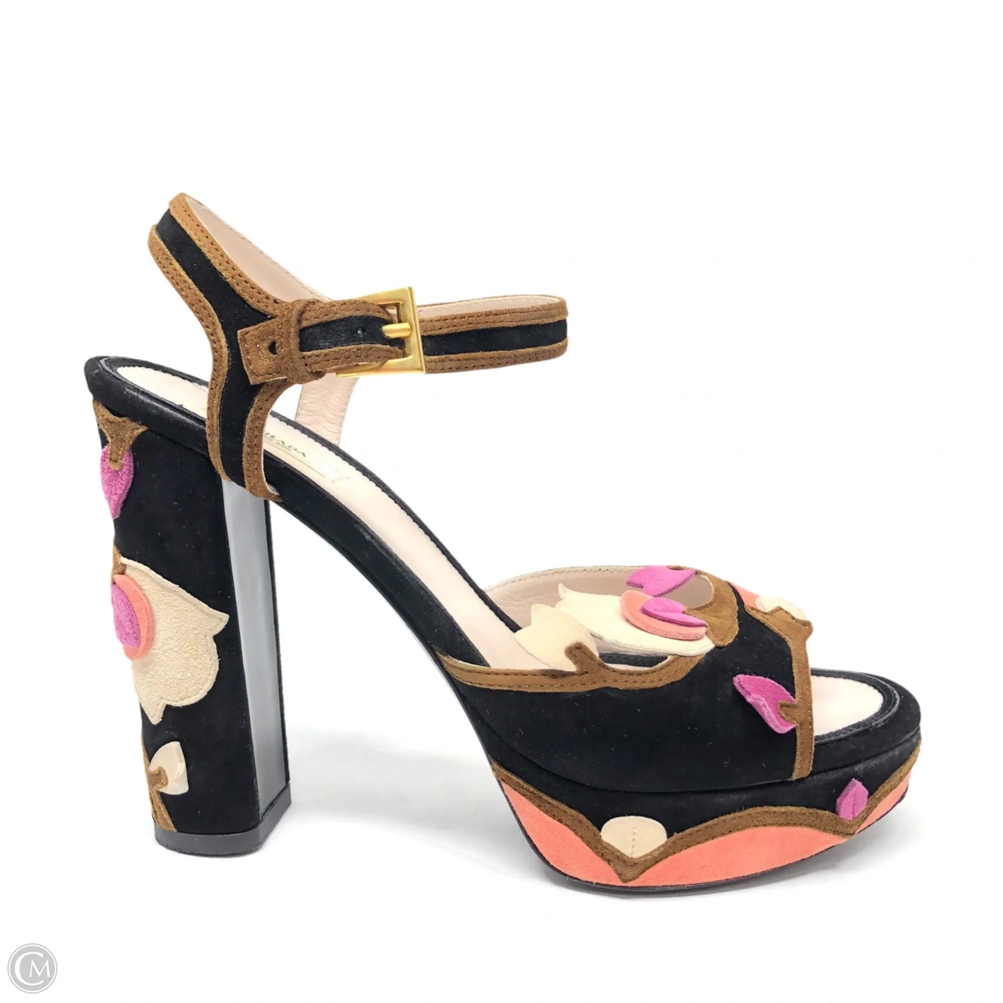 Sandals Luxury Designer By Prada In Multi-colored, Size: 7