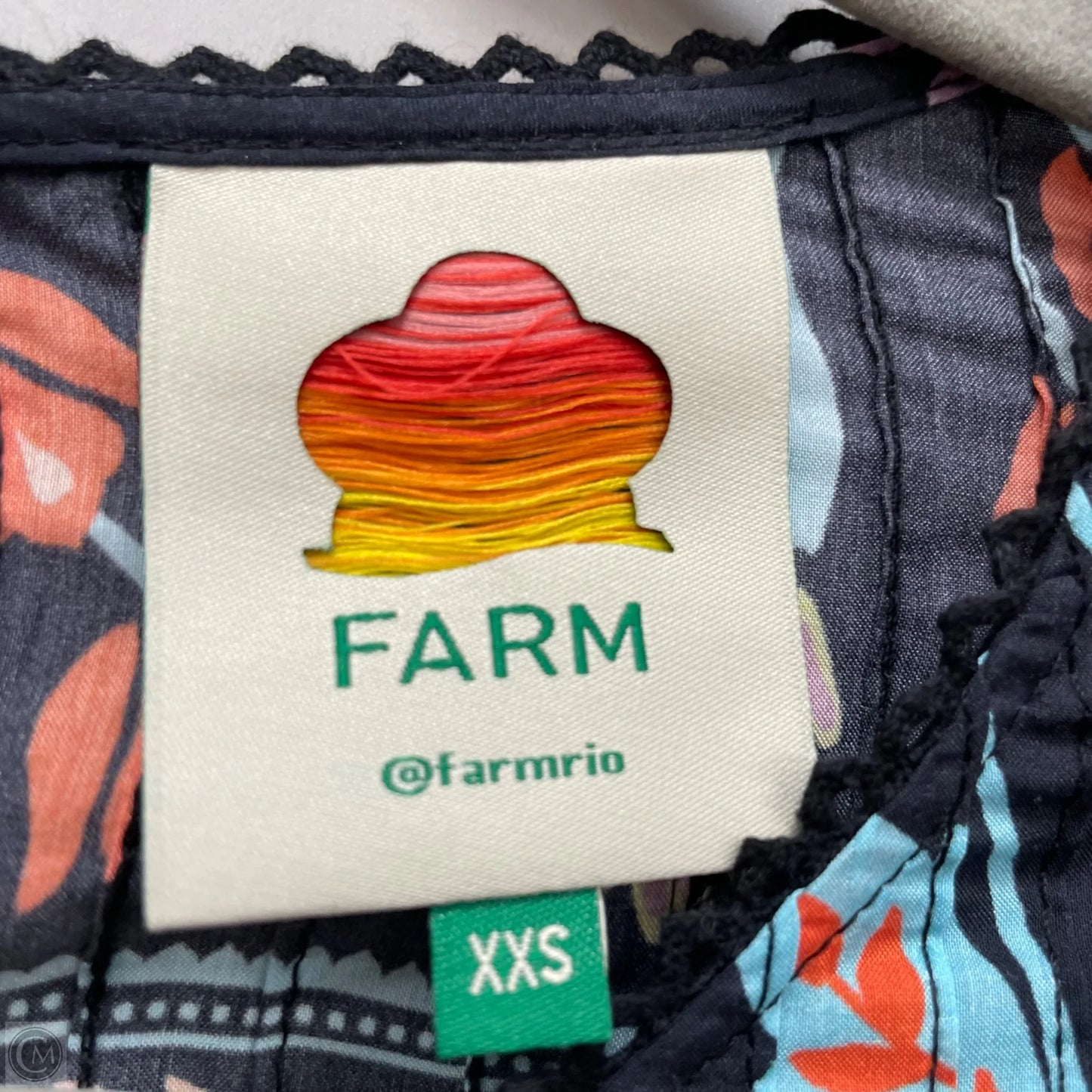 Blouse Short Sleeve By Farm Rio In Multi-colored, Size: Xxs