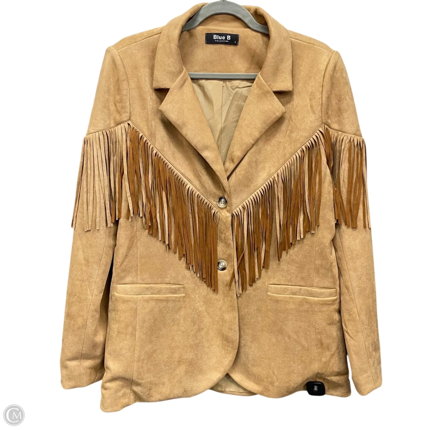 Blazer By Blue B In Tan, Size: L