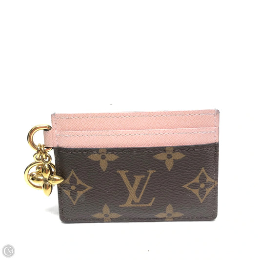 Id/card Holder Luxury Designer By Louis Vuitton