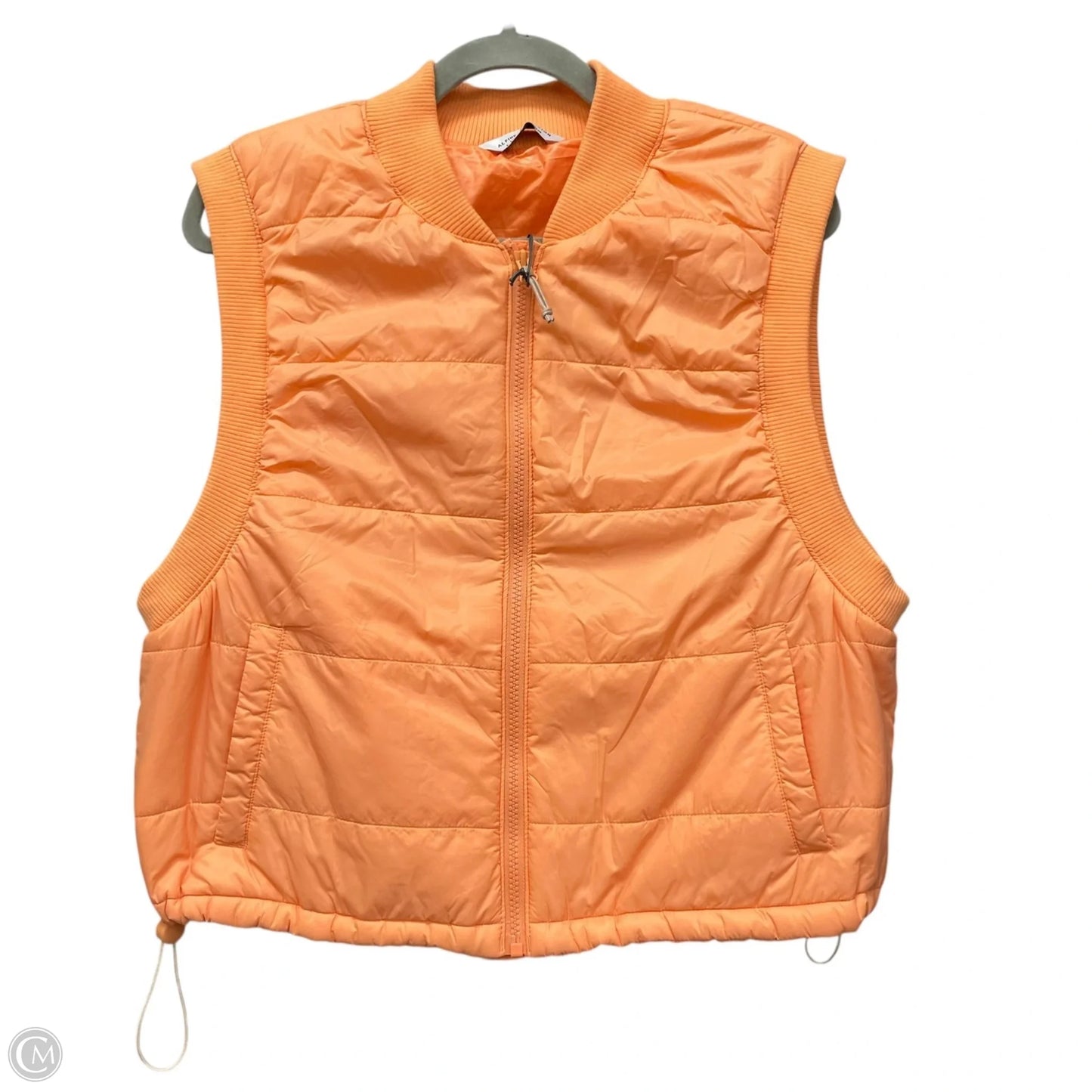 Vest Puffer & Quilted By Clothes Mentor In Orange, Size: L