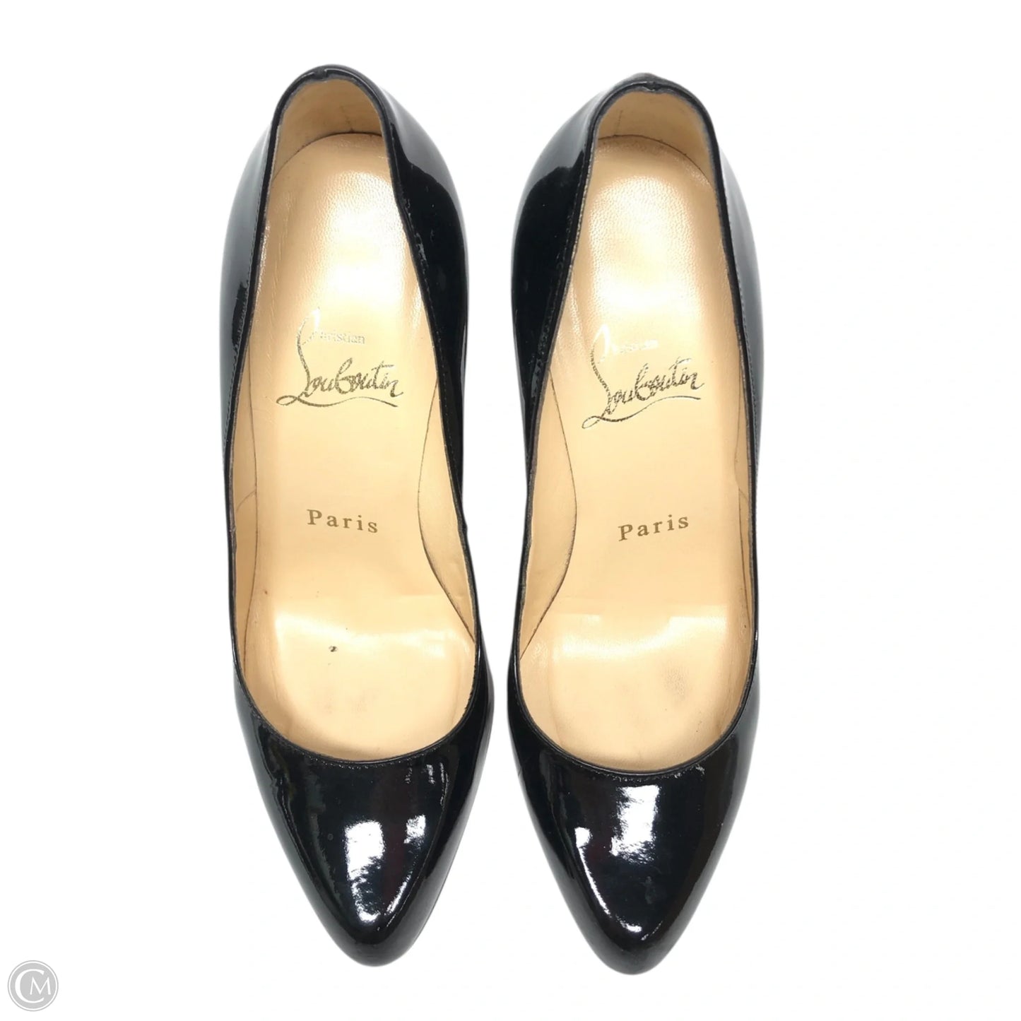 Shoes Luxury Designer By Christian Louboutin In Black, Size: 5