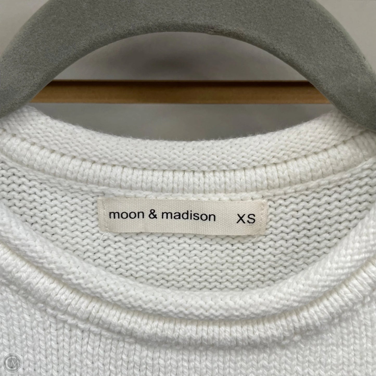 Vest Sweater By Moon And Madison In Black & White, Size: Xs