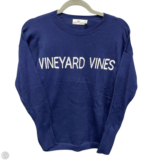 Sweater By Vineyard Vines In Blue & White, Size: Xxs