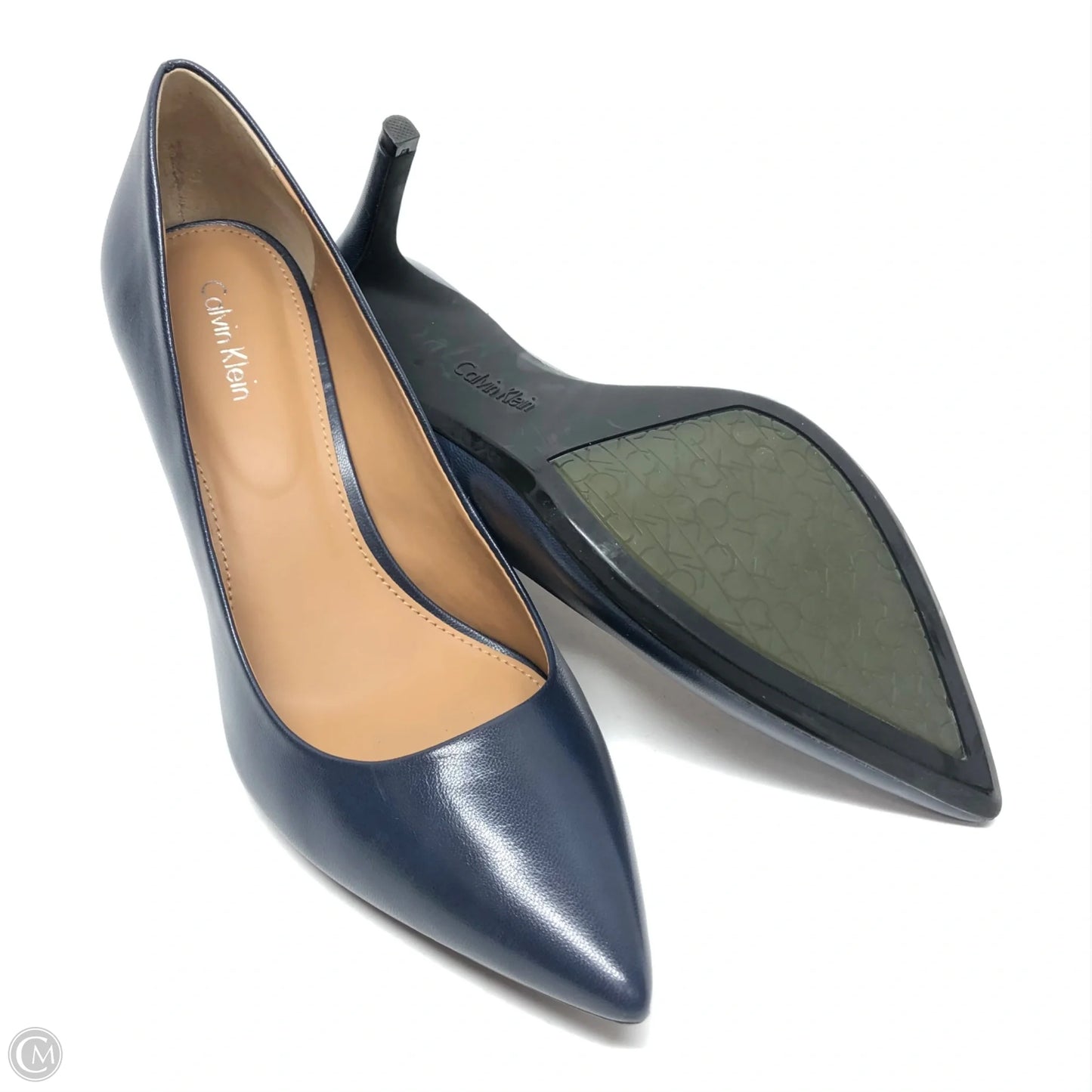 Shoes Heels Block By Calvin Klein In Blue, Size: 8.5