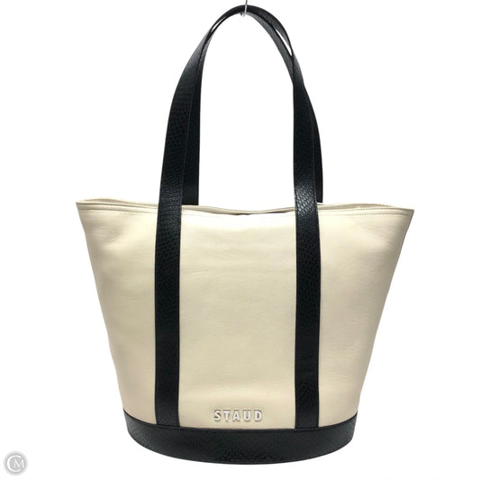 Tote Leather By Staud, Size: Large