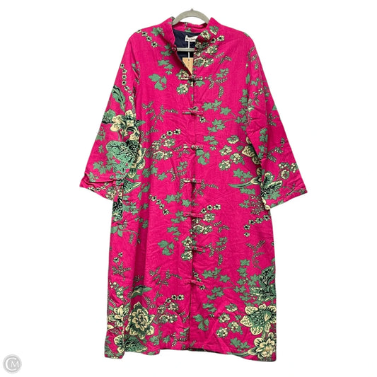 Jacket Other By Cmc In Green & Pink, Size: M