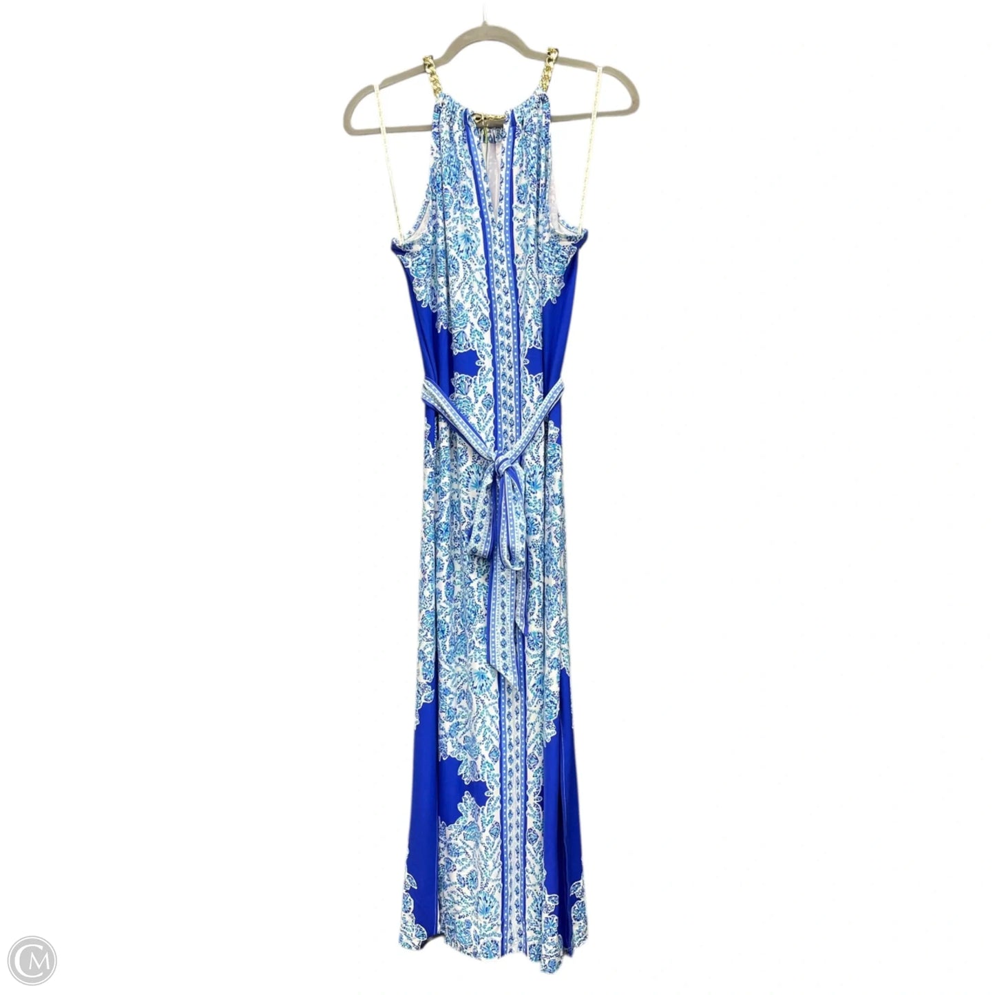Dress Designer By Lilly Pulitzer In Blue & White, Size: L