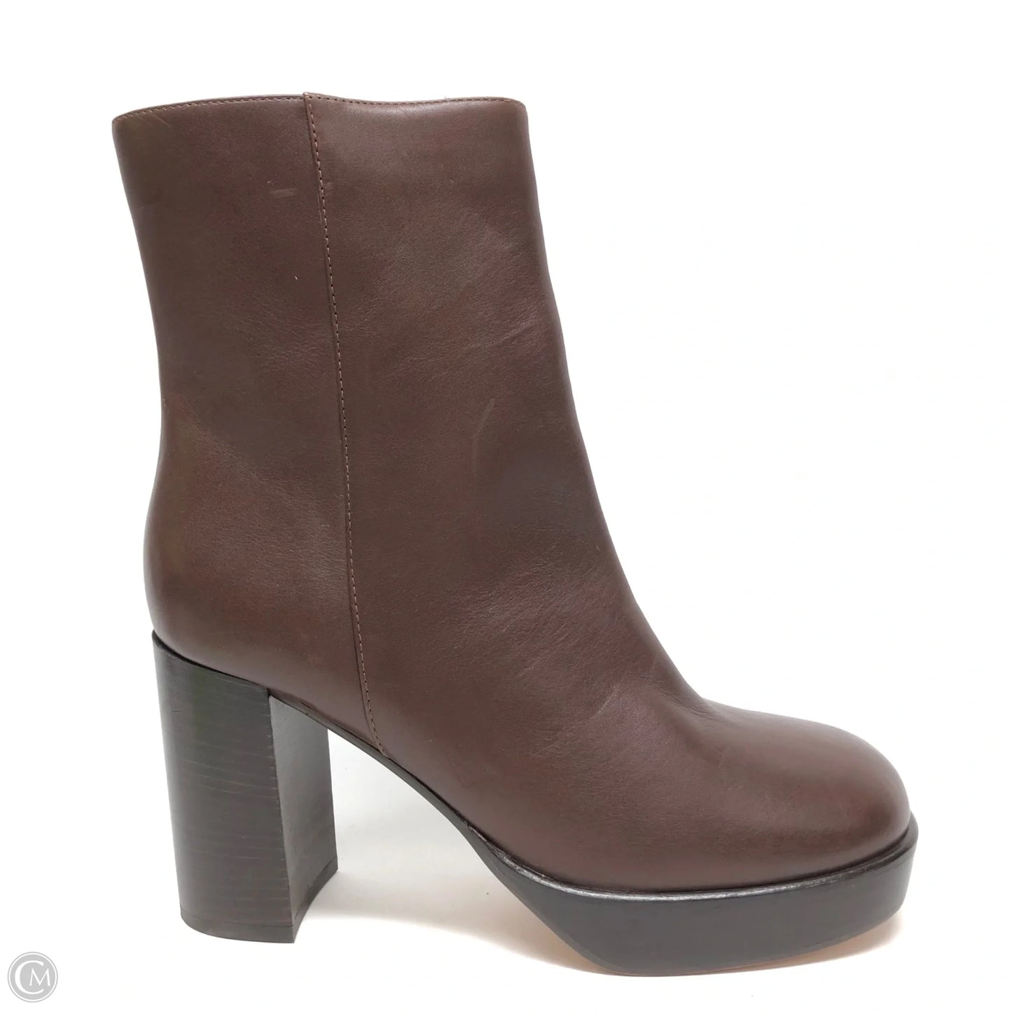 Boots Ankle Heels By J. Crew In Brown, Size: 8