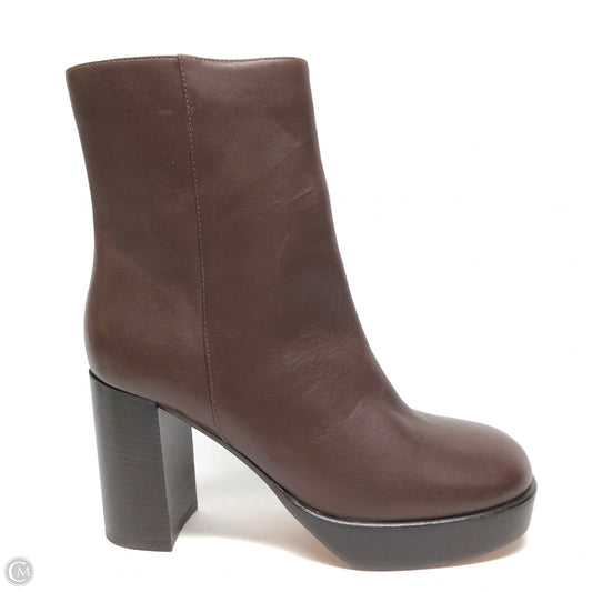 Boots Ankle Heels By J. Crew In Brown, Size: 8