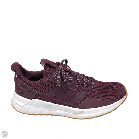 Shoes Athletic By Adidas In Maroon, Size: 10