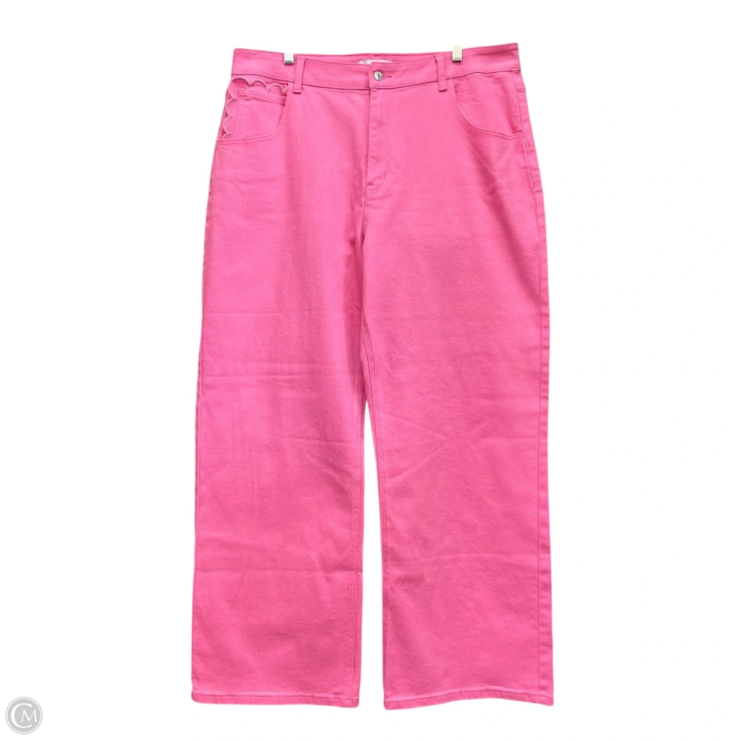 Jeans Wide Leg By Cmc In Pink, Size: 14
