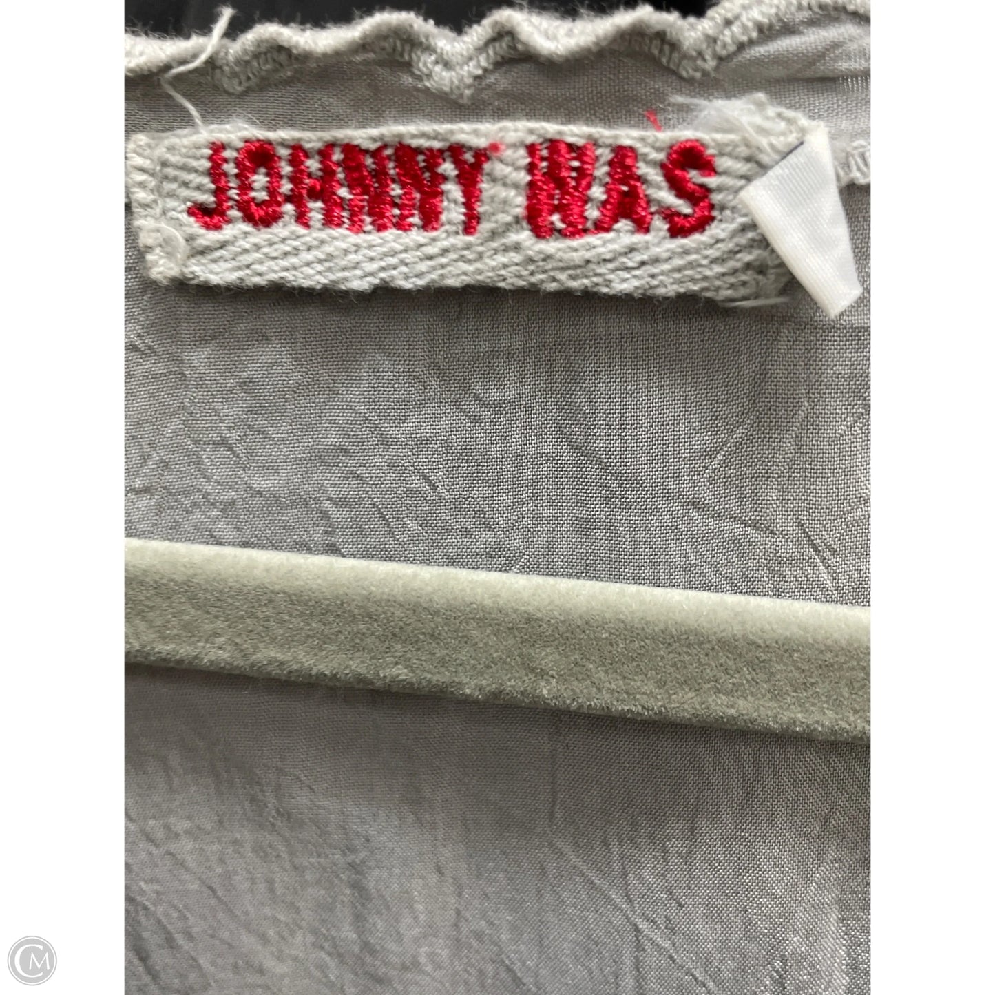 Tunic Short Sleeve By Johnny Was In Grey, Size: M