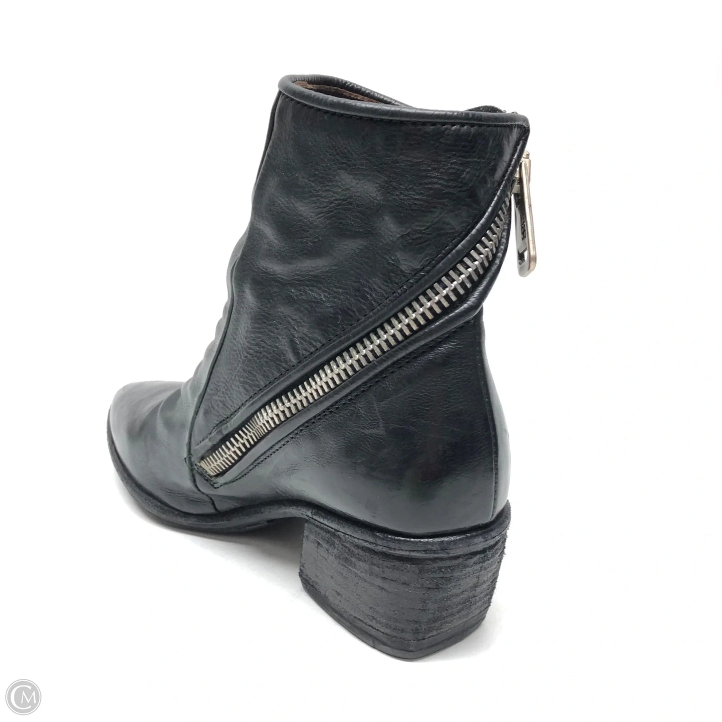 Boots Ankle Heels By As 98 In Black, Size: 7.5