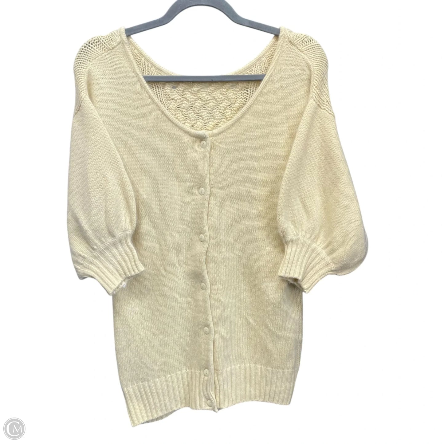 Sweater Cardigan By Cmc In Yellow, Size: 2